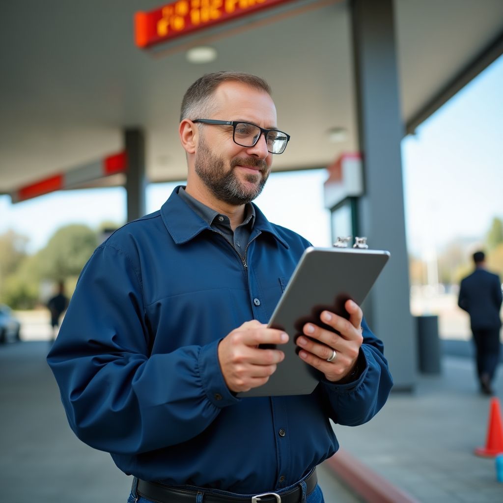 Experto analizando datos petroleros